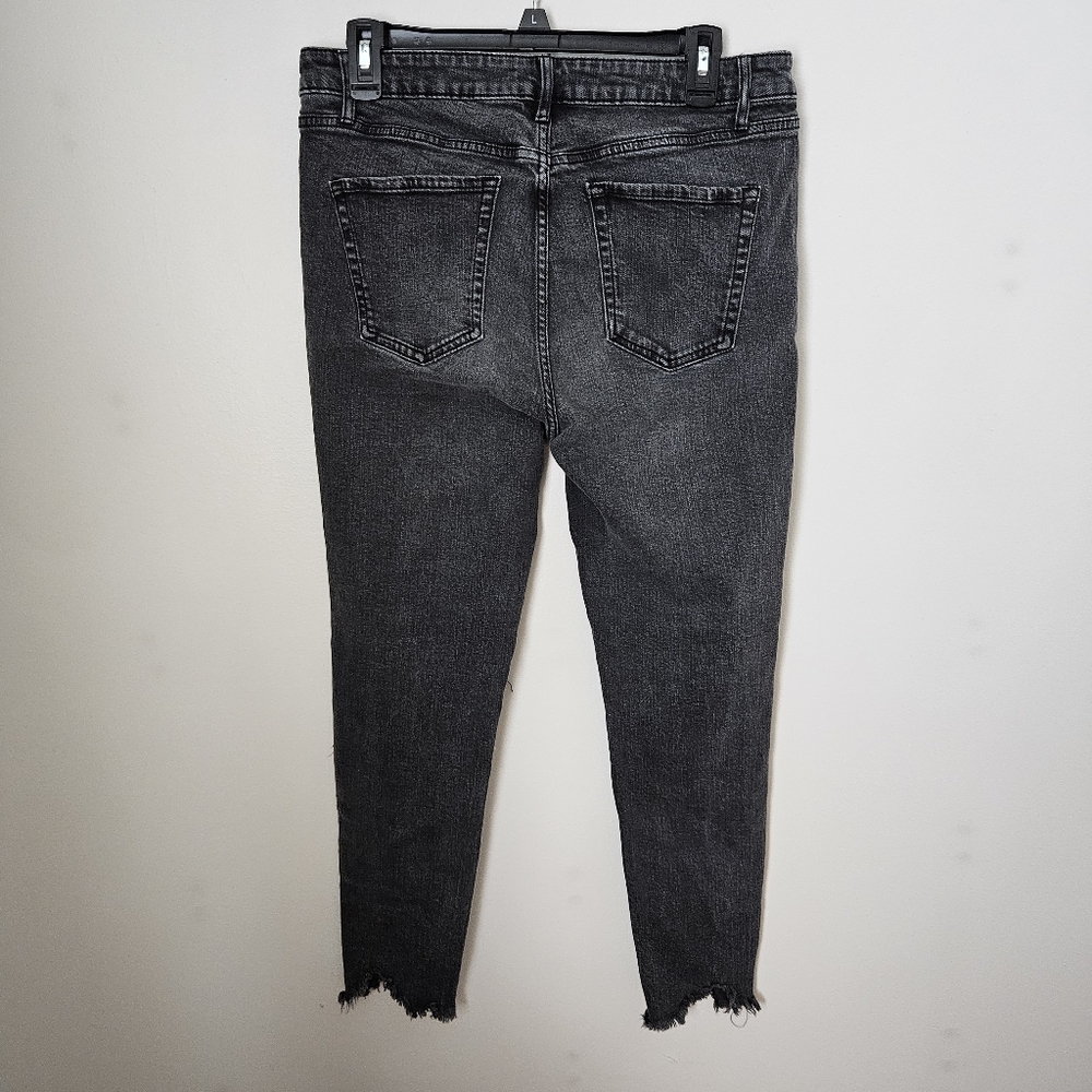 Wild Fable Jeans Black Distressed High Rise Skinny Neutral Casual Trendy Ripped - Picture 5 of 11